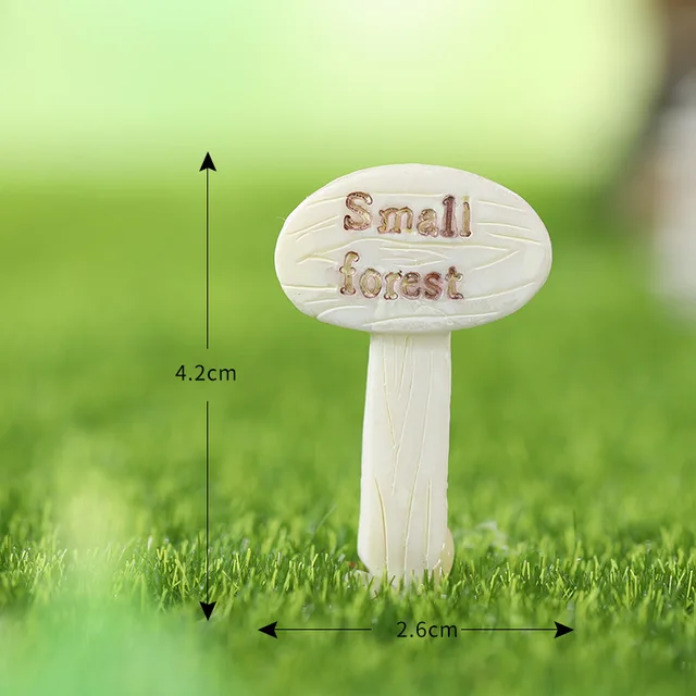 3/6pcs Mini Road Signs Decorations Garden Yard Decor Resin Chic Design Realistic Miniature for DIY Fairy Garden 3