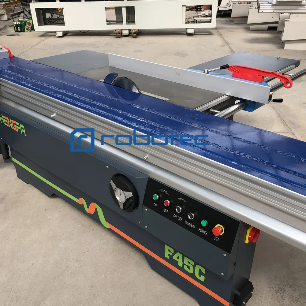 European standard ! Woodworking Machinery 2800mm Electric Lift Electric Tilt Digital Display 45 Degree MJ6128 Sliding Tab