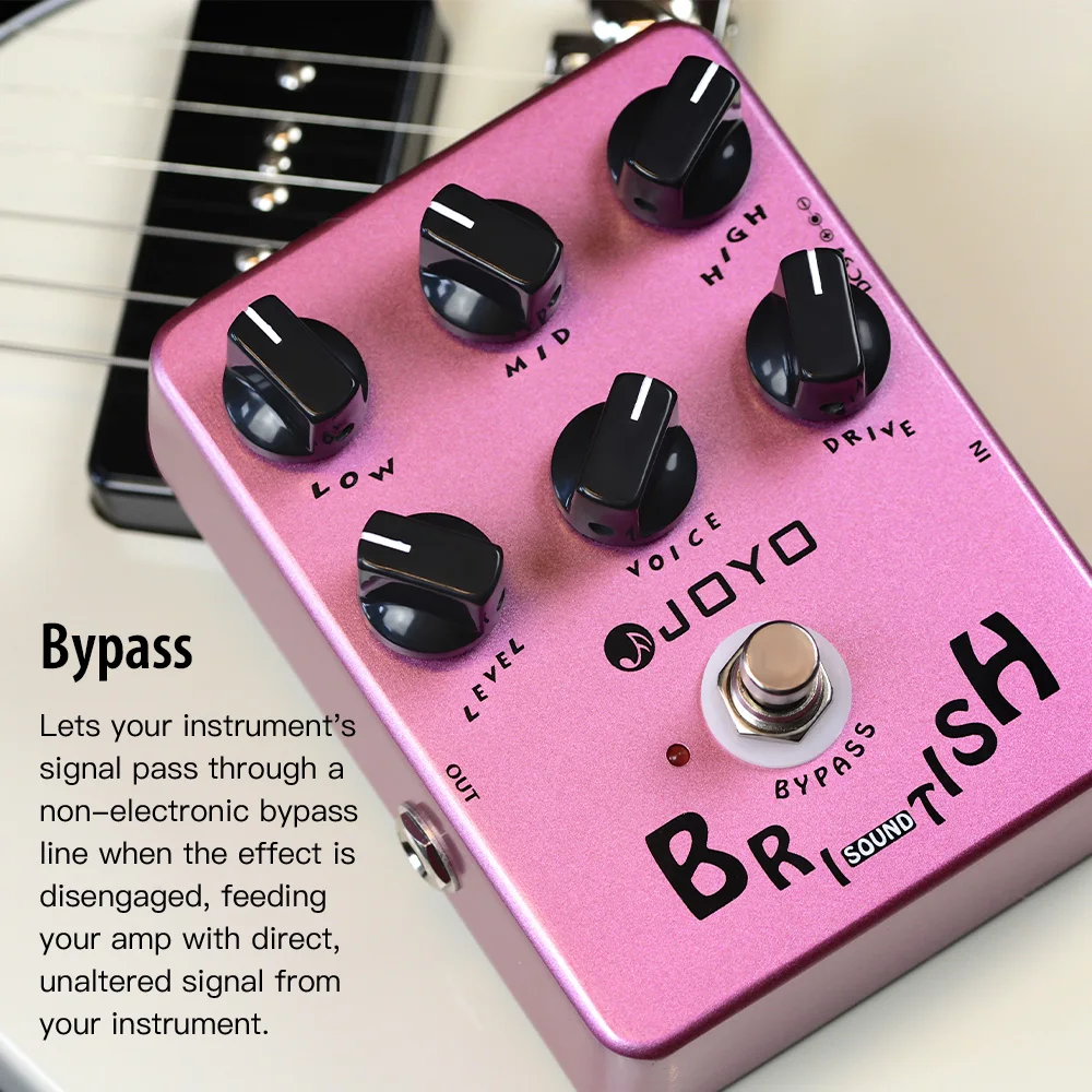 JF-16 BRITISH SOUND Overdrive Guitar Pedal Delivers Warmth and Harmonic Overdriv