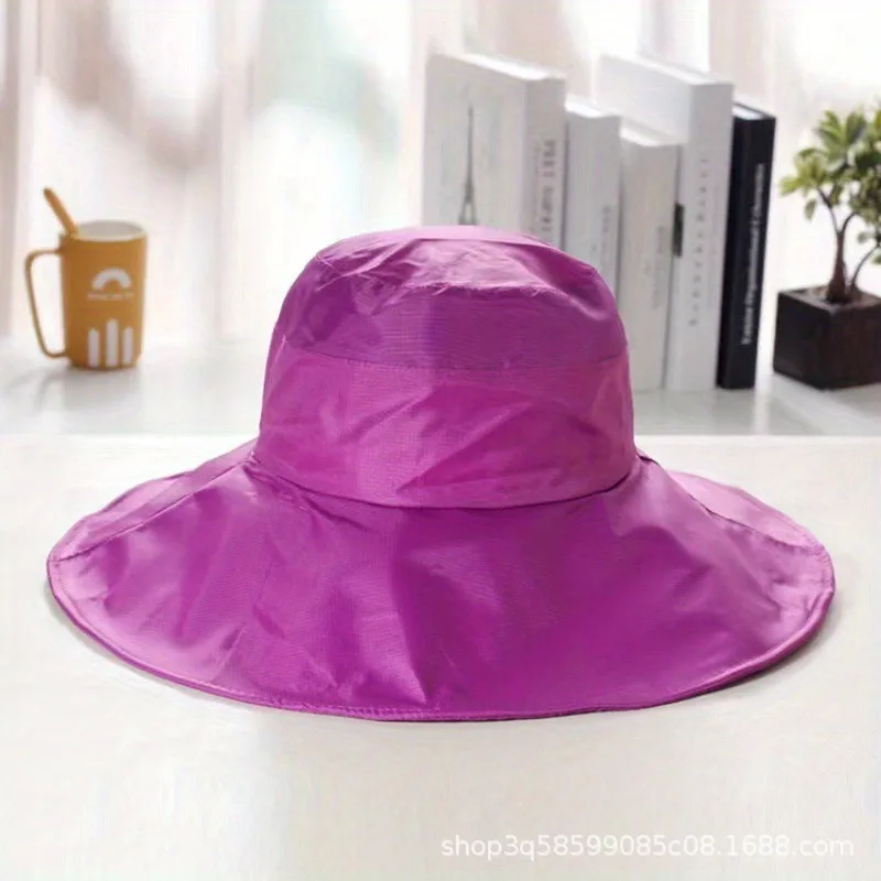 Outdoor Sunshade Fisherman Hat Sun Protection Travel Mountaineering Hat Large Brim Rain