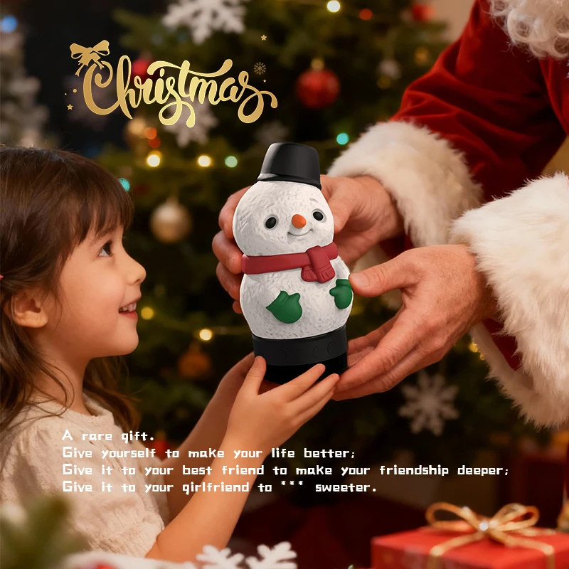 Mini Cute Bluetooth Speaker Wireless TWS Connection Stereo Soundar Night Light Music Player Rechargeable Birthday Christmas Gift