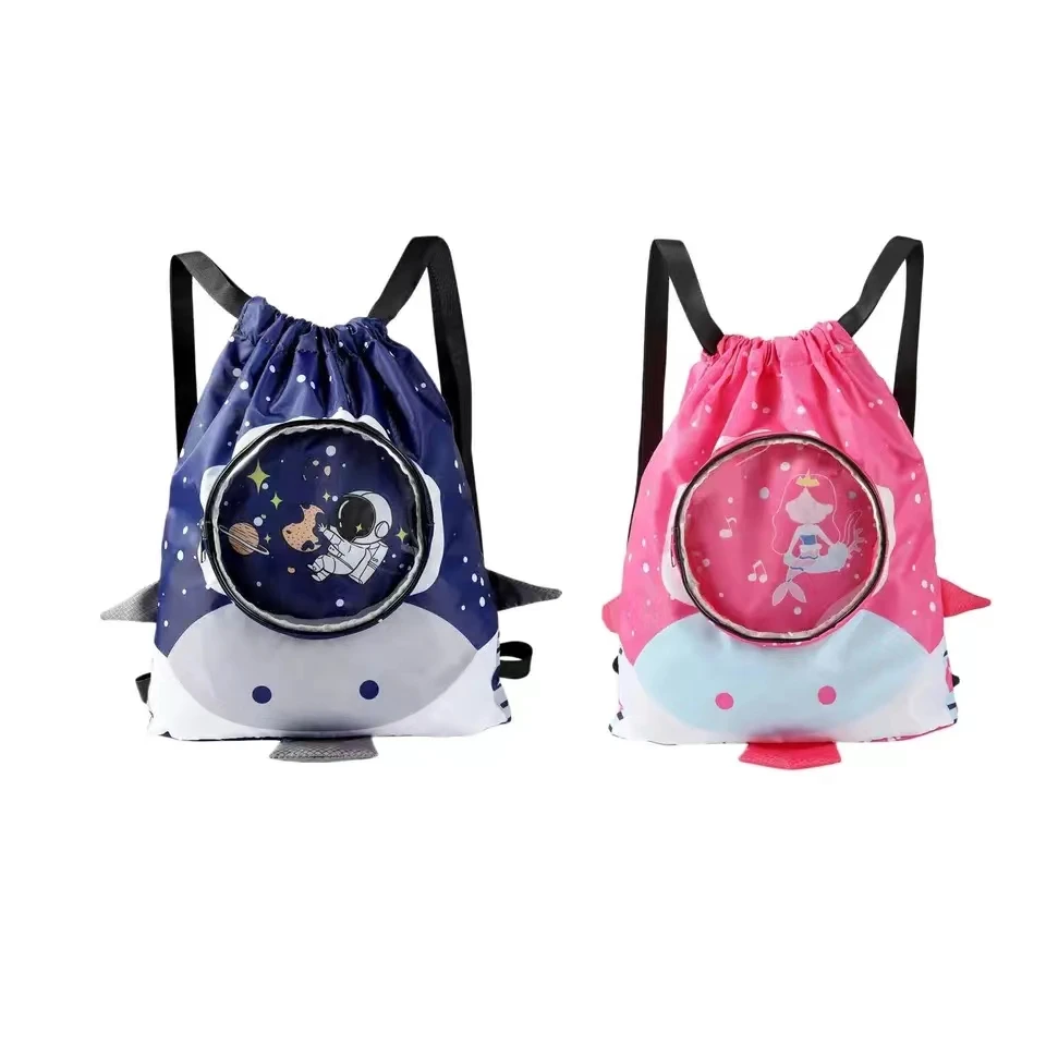 Kids Boys And Girls Swim Bag with Dry Wet Separation Large Capacity Cute Cartoon Beach Backpack for Children Kid's Swimming Bag 1