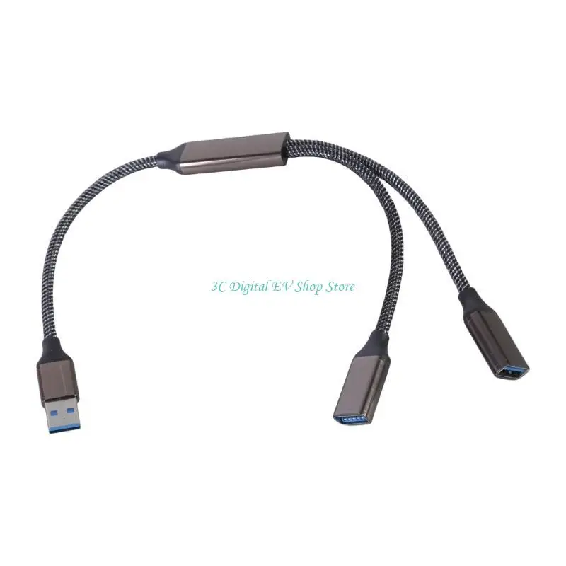 효율적인 충전 및 데이터 전송을 위한 E74D 고속 USB3.0 Y 분배기 허브 케이블