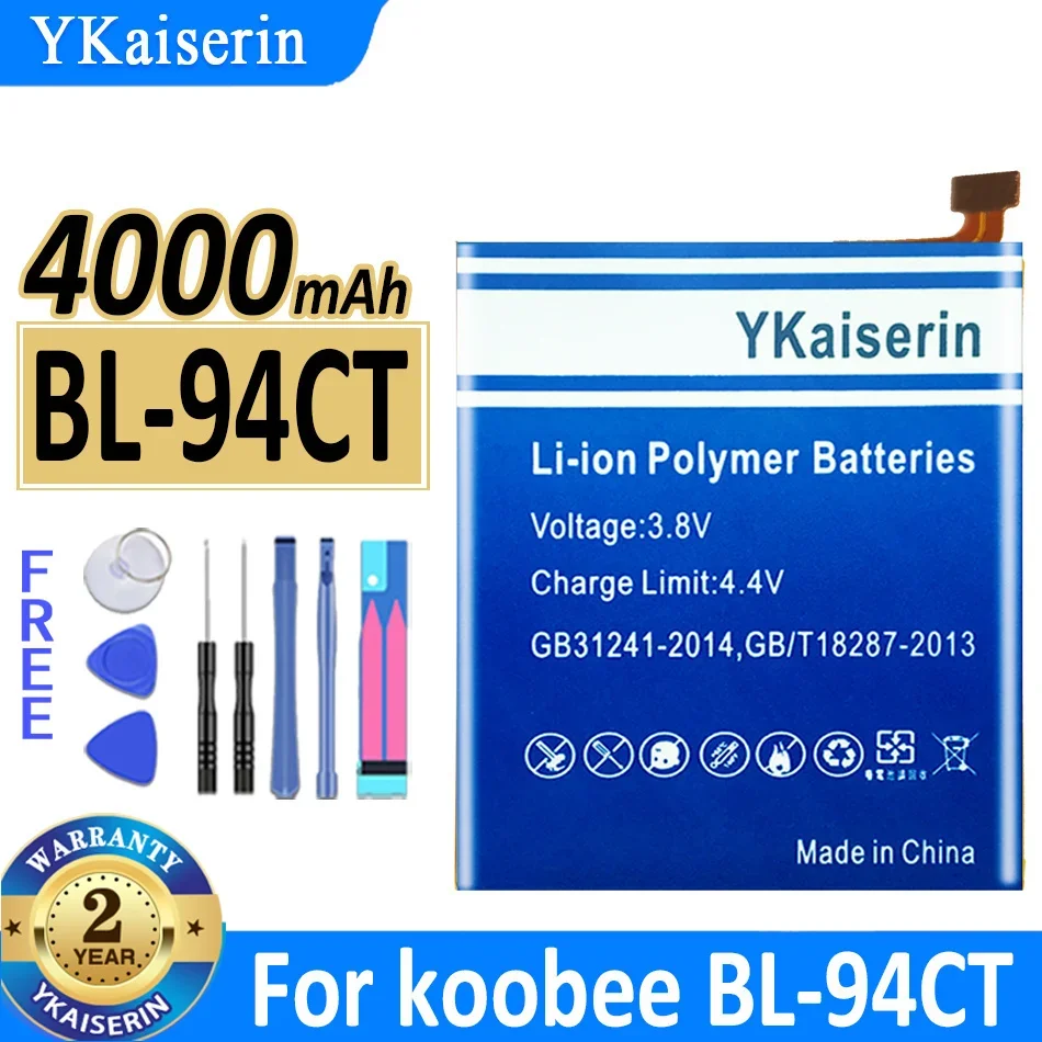 

3600mAh/4000mAh YKaiserin Battery For koobee BL-94CT BL94CT BL-97CT BL97CT BL-93CT BL93CT K300 K400 Bateria