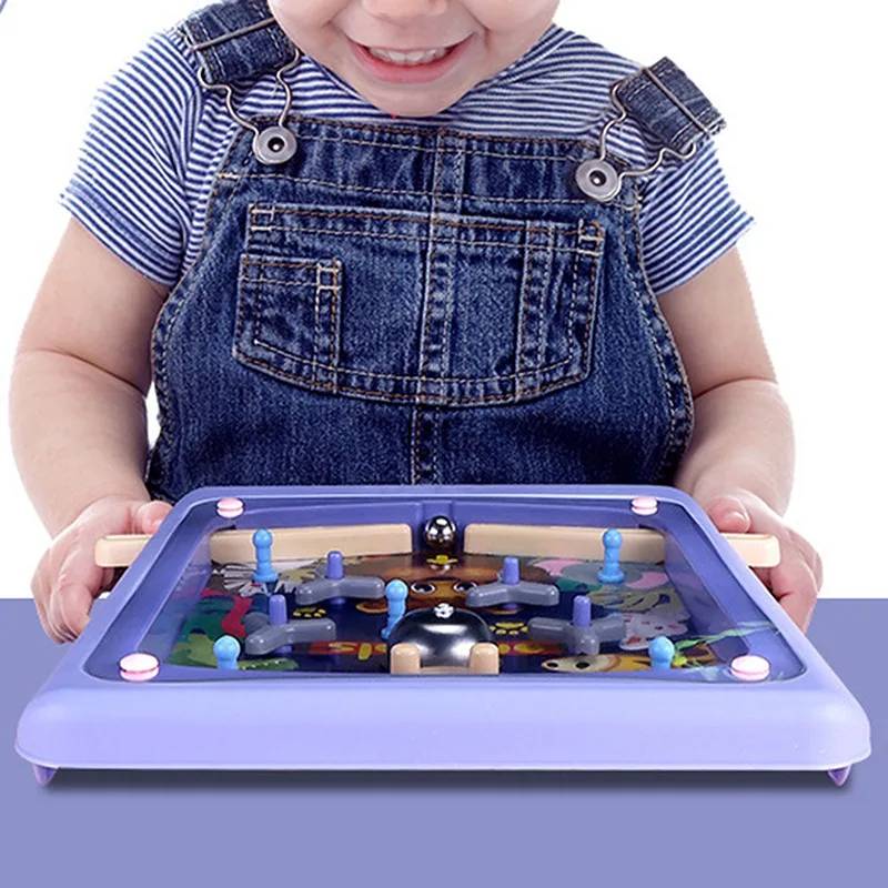 

Children Pinball Games Desktop Pinball Game Machine Fun Parent-Kid Interactive Toys Kids Table Shooting Board Games