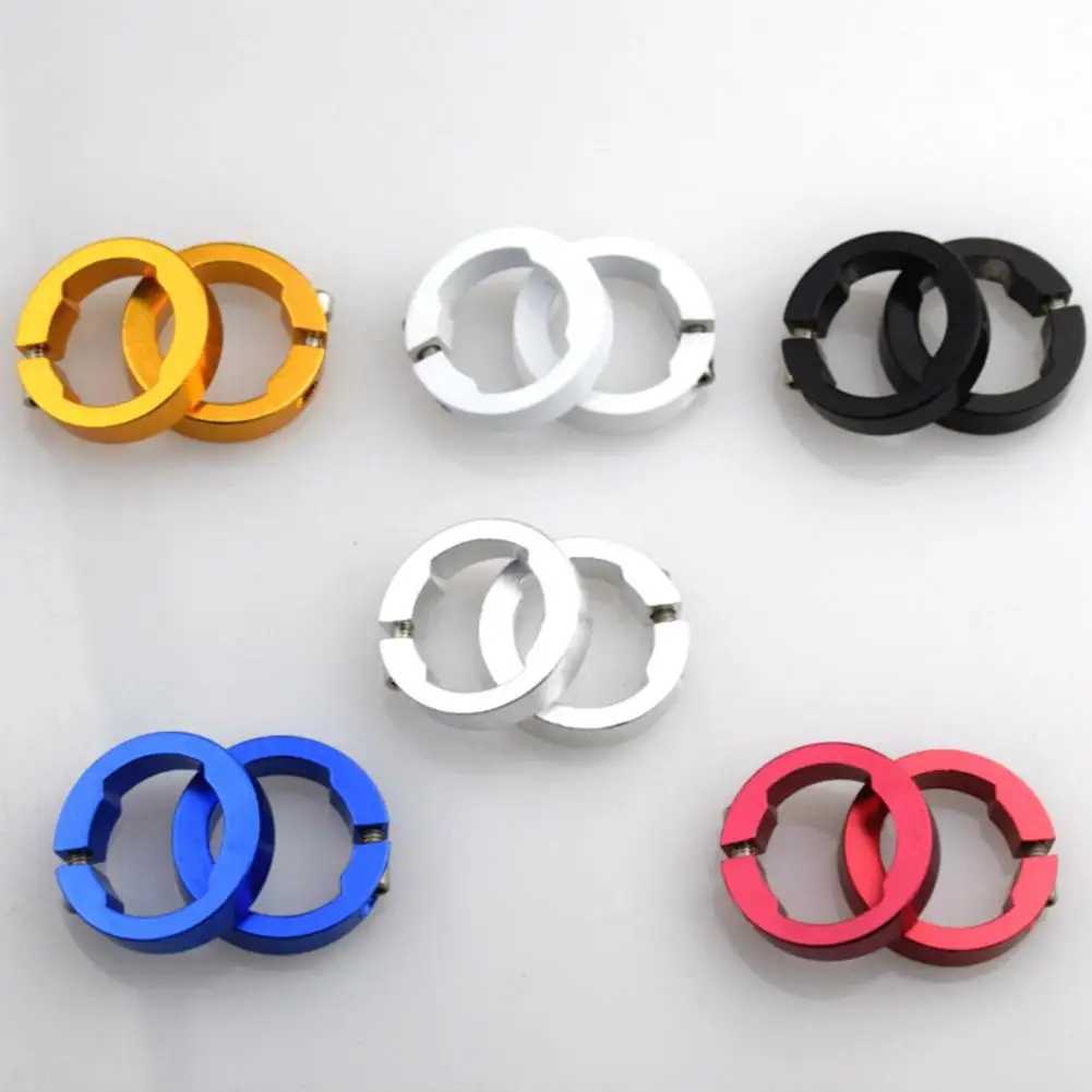 2Pcs Bicycle Grips Lock Rings Aluminum Alloy Handlebar End Ring Lock On MTB Mountain Road Bike Handlebar Parts Bike Accessories bicycle accessories