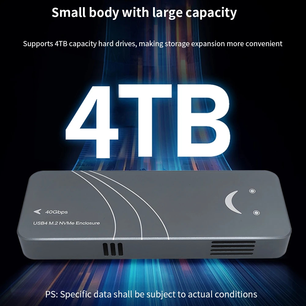 TISHRIC USB 4.0 SSD M2 NVME Ŭ M Ű B + M Ű ˷̴ ձ NVME  ̽  M.2 NVME 2280 ϵ ũ, 40Gbps 4TB