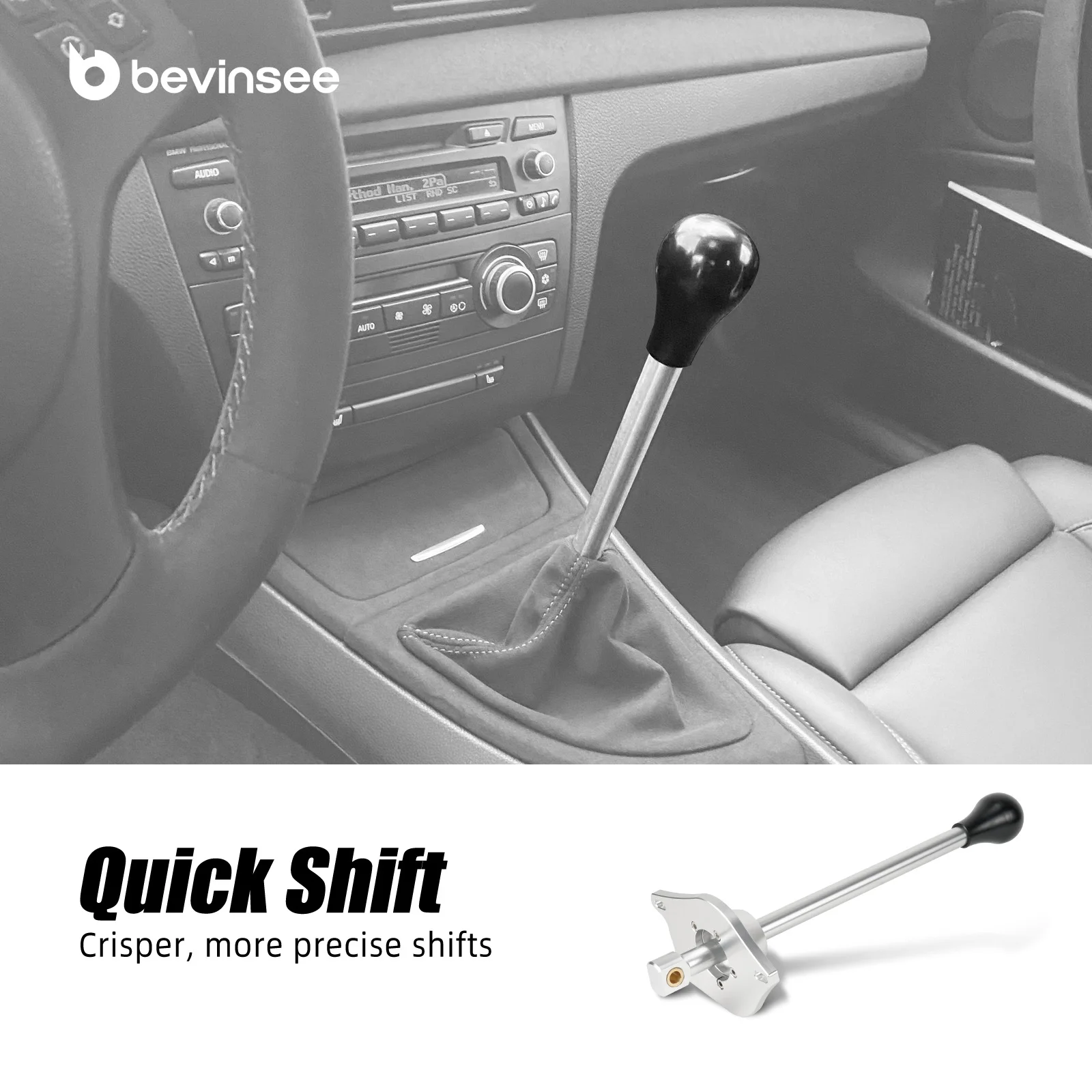 베빈시 수동 변속기 셀렉터 조인트 & 숏 시프터 키트 (BMW E90 E91 E92 E93 E81 E82 E87 E88 2006-2013년식)