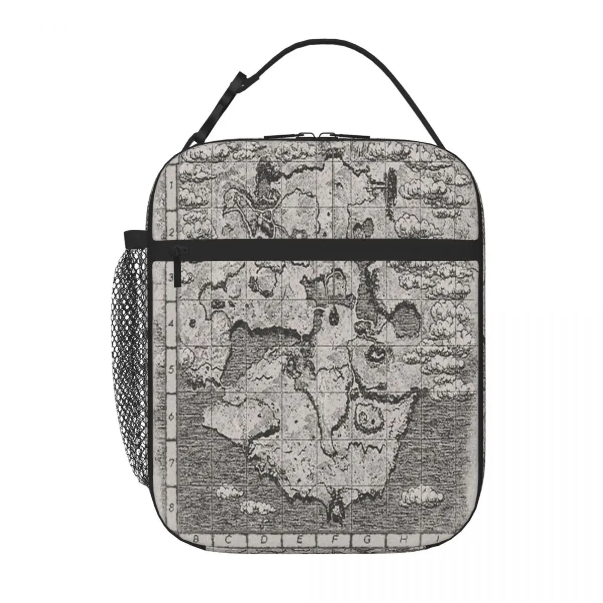 Shadow Of The Colossus Map Lunch Tote Picnic Thermal Bags