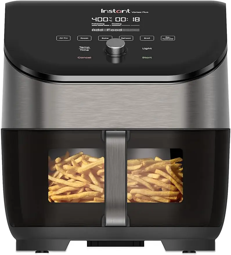 

Instant Pot 6-Quart Air Fryer Oven, From the Makers of Instant with Odor Erase Technology, ClearCook Cooking Window, App with ov