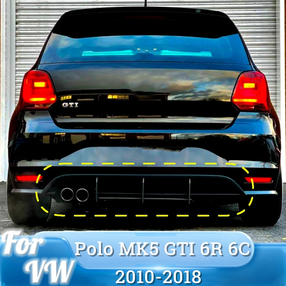 Heißer Design für VW Volkswagen POLO 6R Spoiler 2011 Zu 2018 Hohe Qualität  ABS Spoiler Durch Carbon Faser Schwarz DIY farbe Polo Spoiler - AliExpress