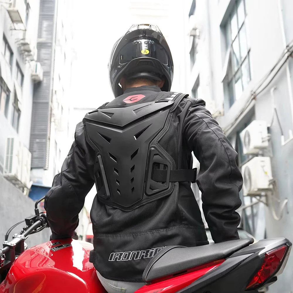 Men Motocross Armor Vest Motorbike Body Protection Bike Chest Back Protector Moto Equipment Women Motorcycle Armor All Season