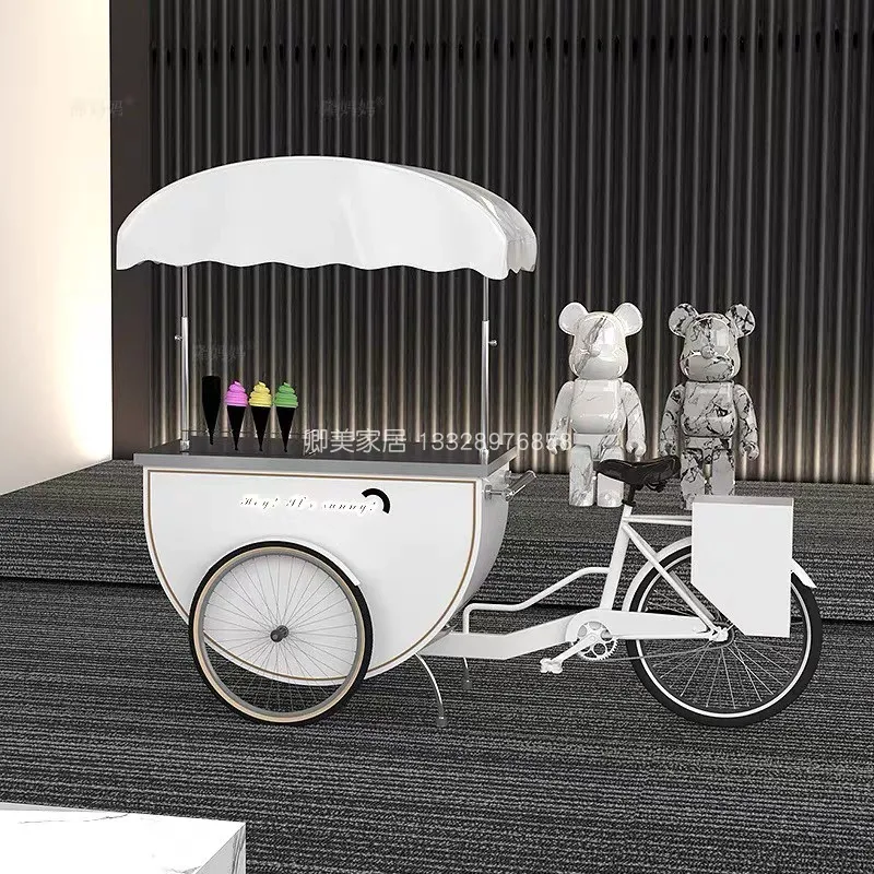 Internet celebrity upside down donkey tricycle outdoor activities Meichen dining car shopping mall street view bazaar