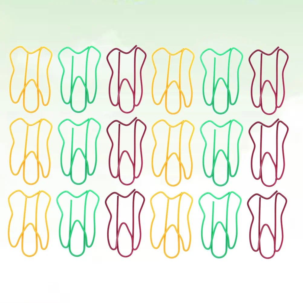 

50pcs Shaped Paper Clips Decorative Paper Clips Bookmarks Clips Page Markers for Office School Supplies ( )