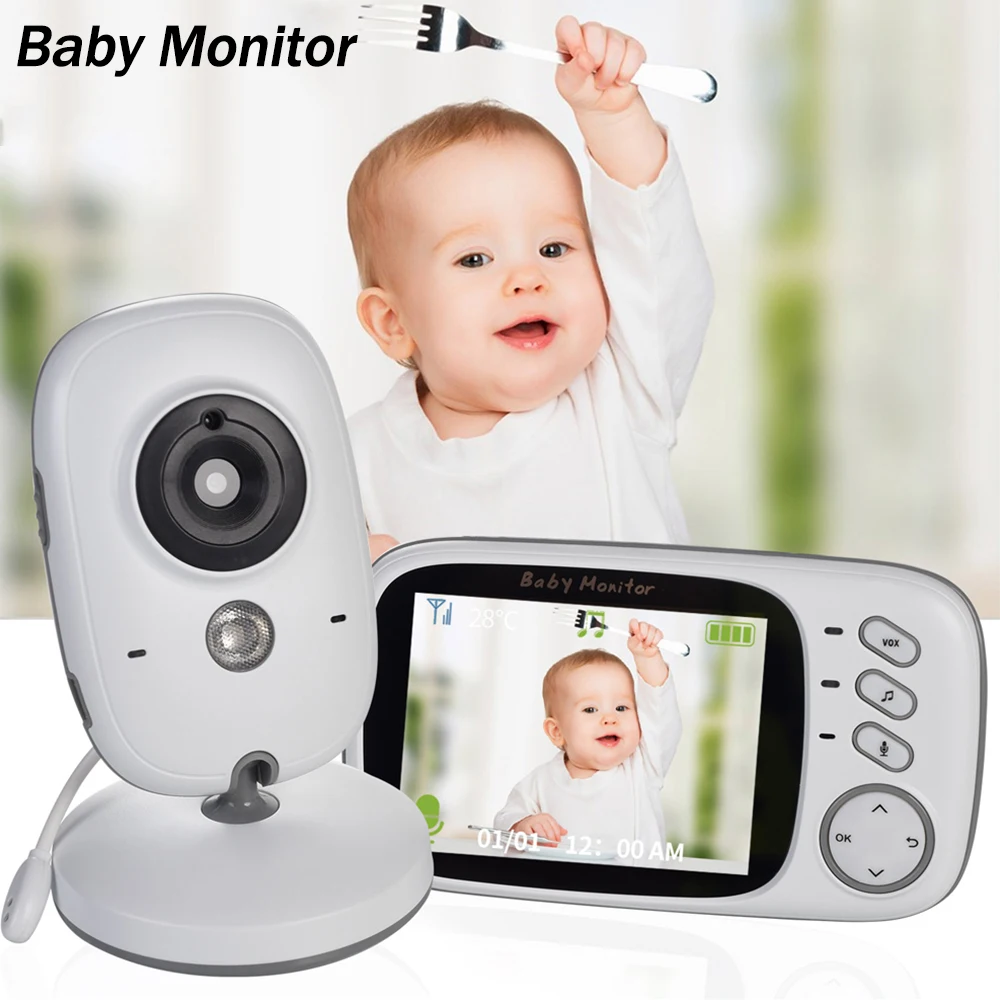 Home 3.2 Inch LCD Wireless Color Video Baby Monitor VB603 Night Vision Nanny Monitor Lullabies Surveillance Security Baby Camera