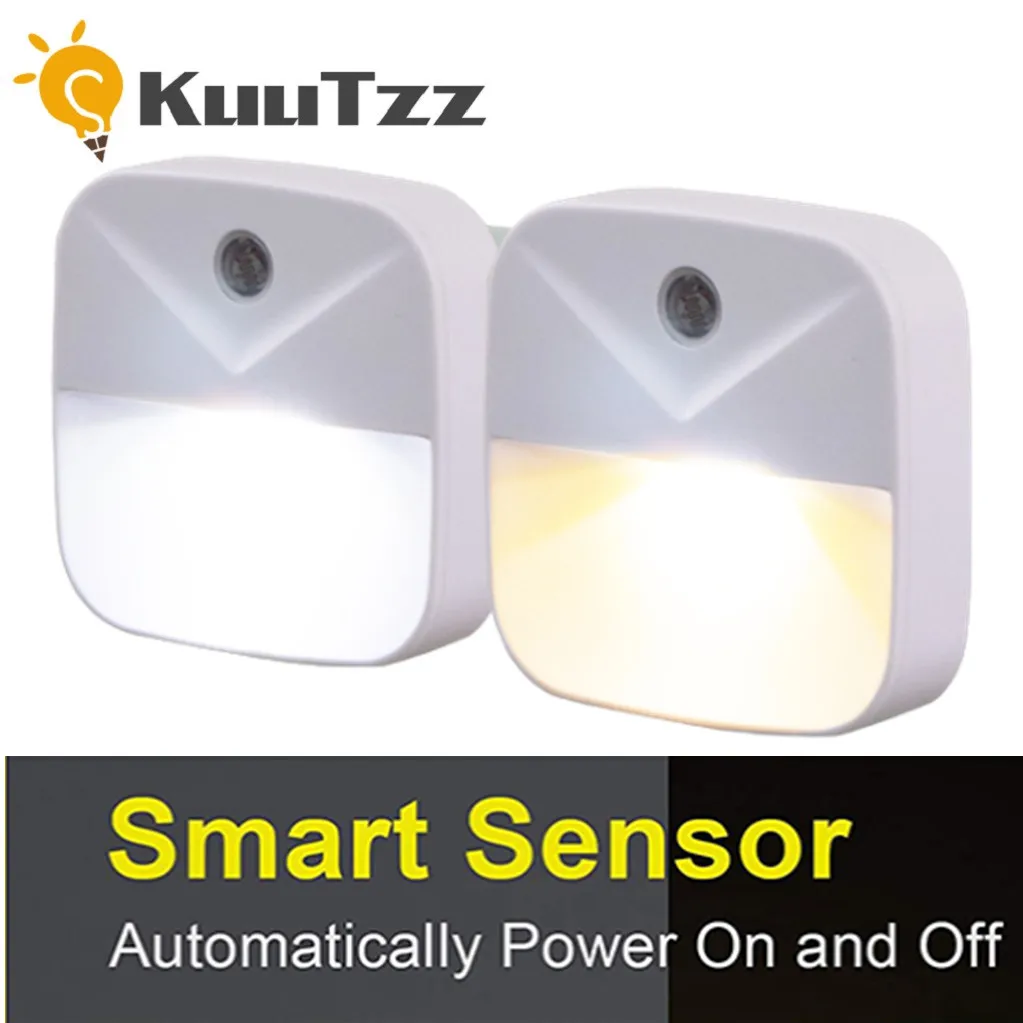 LED Night Light Intelligent Light Control Night Light EU Plug LED Lamp