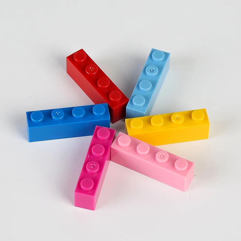 33pcs/Lot 1X4 Dots Idea MOC Bricks Designer Building Blocks Accessories Parts NO.3010 DIY Educational Toys for Children Diy