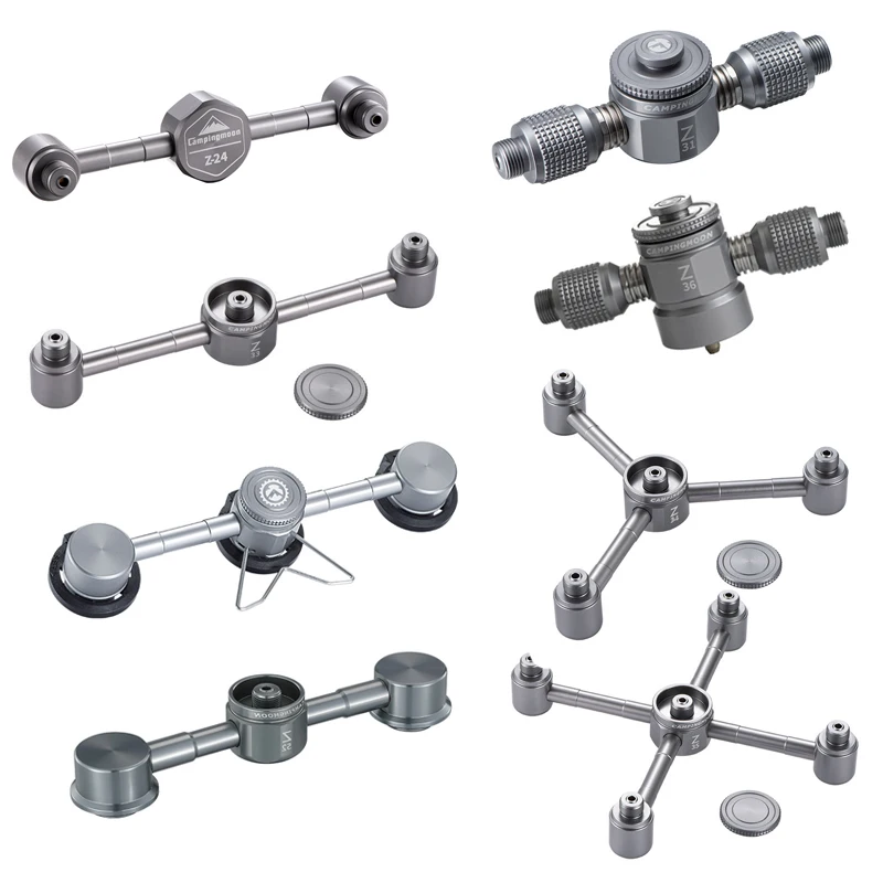 Adapter Aluminum Alloy Gas Adapter Gas Canister Convertor Bottle Outdoor Camping Travel Hiking
