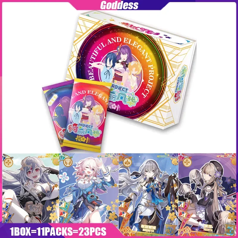 

Goddess Cards YINGKA 2nd Anime Figure Sisters Girls Playing Cards Booster Box Toys Mistery Box Board Games Birthday Gifts