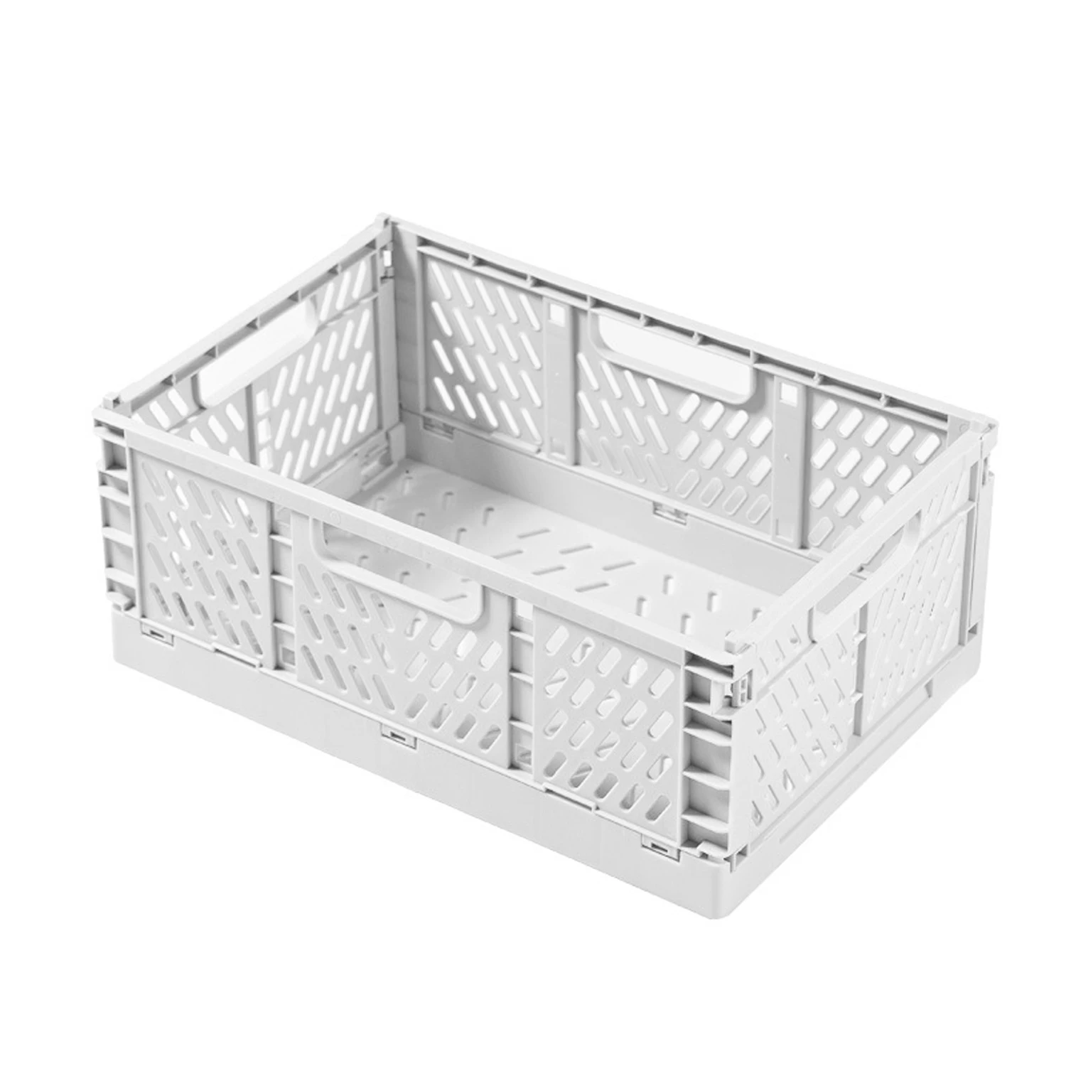 thumbnail image 1 of caja de almacenamiento plegable de plástico, cesta plegable, portátil, apilable, para maquillaje, joyas, juguetes, cajas para caja de almacenamiento, organizador, 1 of 5