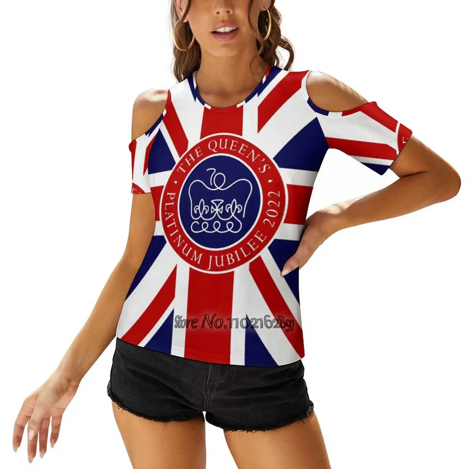 Platinum Jubilee The Original Design Not Fake Women's Tops Tee Ladies