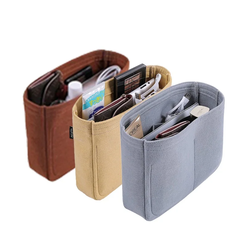 Insert Bag Felt Makeup Organizer Bag Inner Purse Portable Base Shaper Fits For H Evelyne 16 29 33