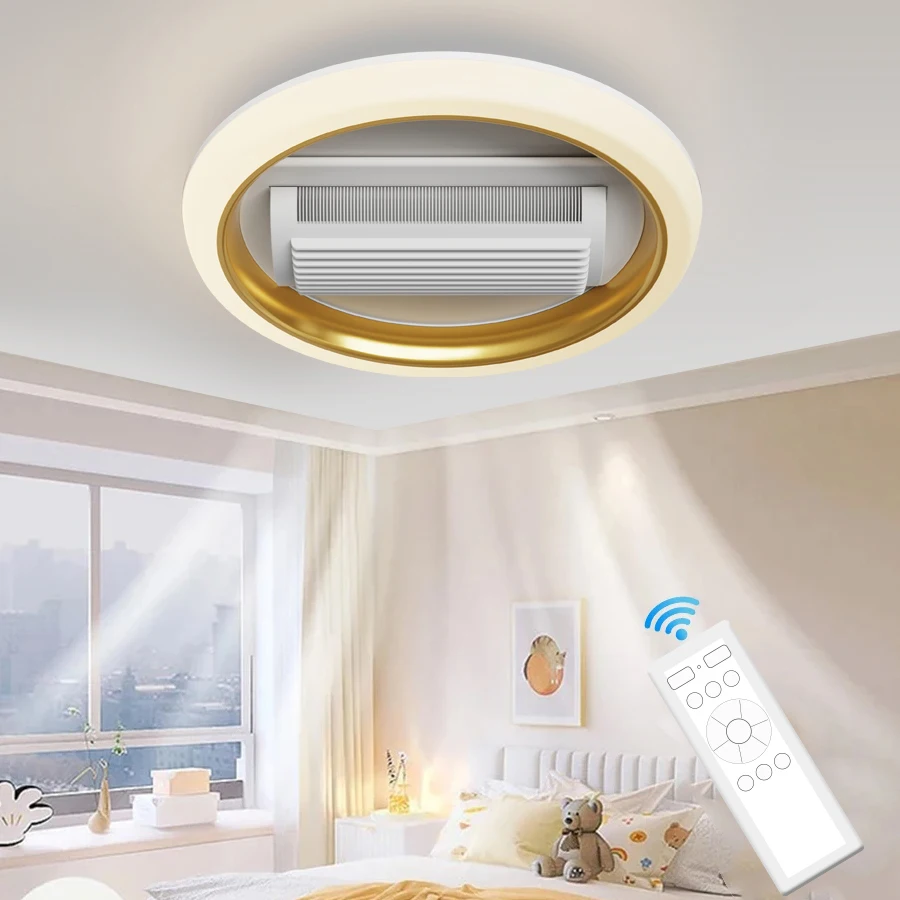 48CM LED Ceiling Fan Light Remote Control With Infinite Dimming 6 Levels Of Wind Speed ​​Living Room Bedroom Chandelier Fan
