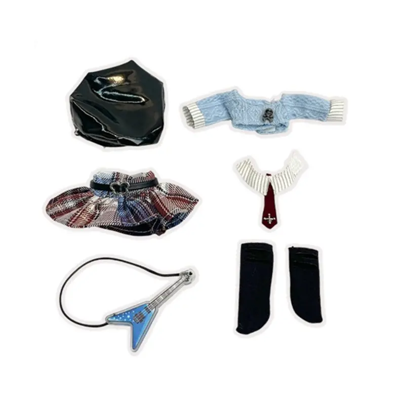 Doll's Clothes Suitable for OB11 Set YMY-GSC 1/8,1/12 BJD Dress Change 16-17cm Doll Toy Accessories(No doll)