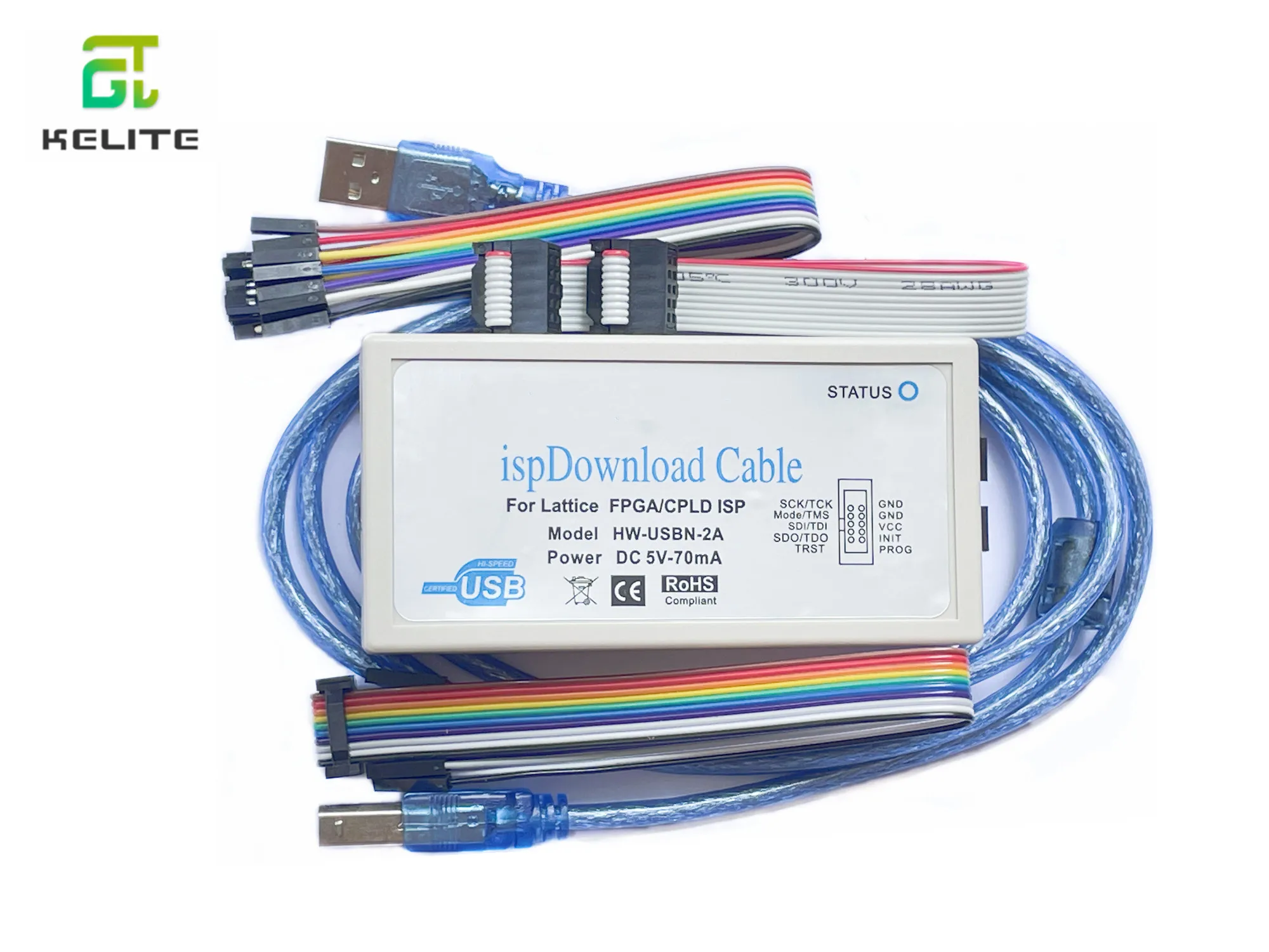 HW-USBN-2A Lattice is Download Cable USB Jtag ISP FPGA CPLD