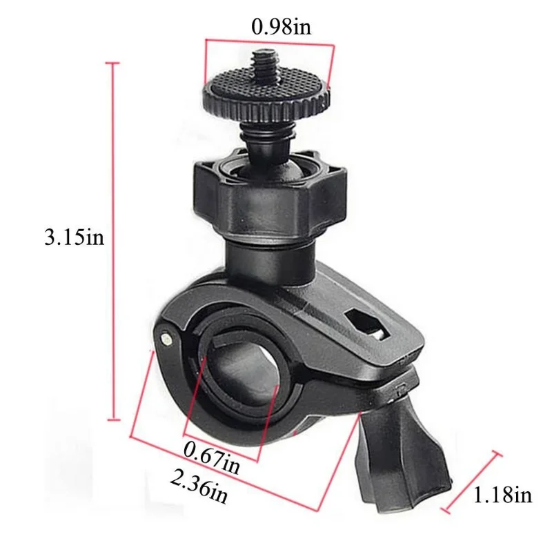 1 pcs Bicycle Mount Holder Screw Handlebar Clip Mount Bike Clip Bracket for Gopro Hero 4/3+/3/2/1 Camera