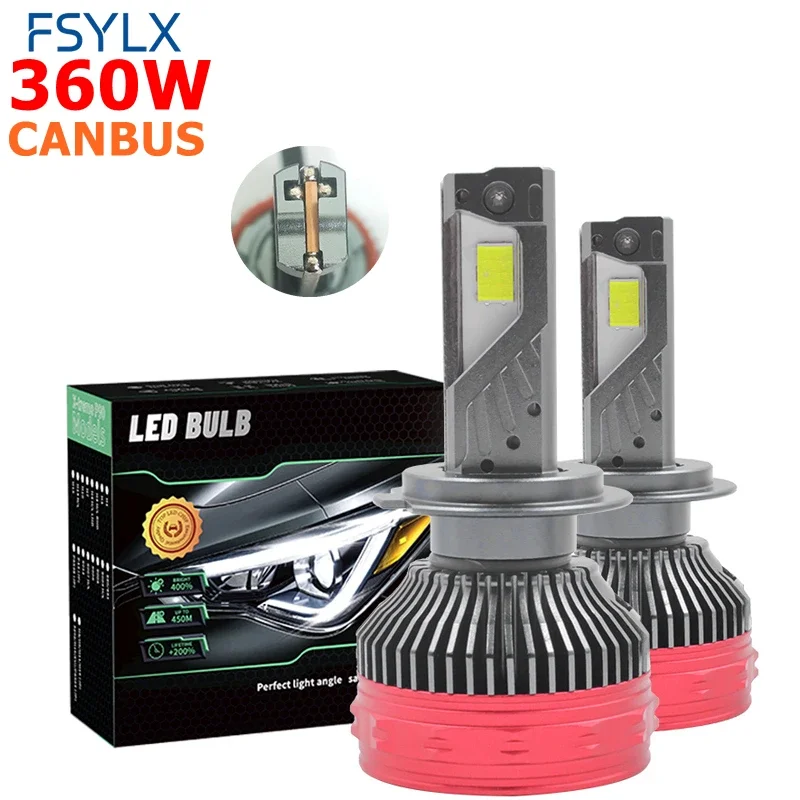F180 H7 LED Headlight Bulb 360W Canbus Luces Auto Fog Lights H4 H7 HB3 H11 Led Light Led Bulb Fog lamp