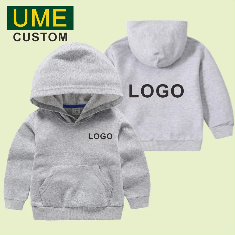 2023 Your Own Design Logo Picture Customized Print Hoodies Kids Children Sweatshirts Clothing Baby Boy Girls DIY Cotton Pullover 3