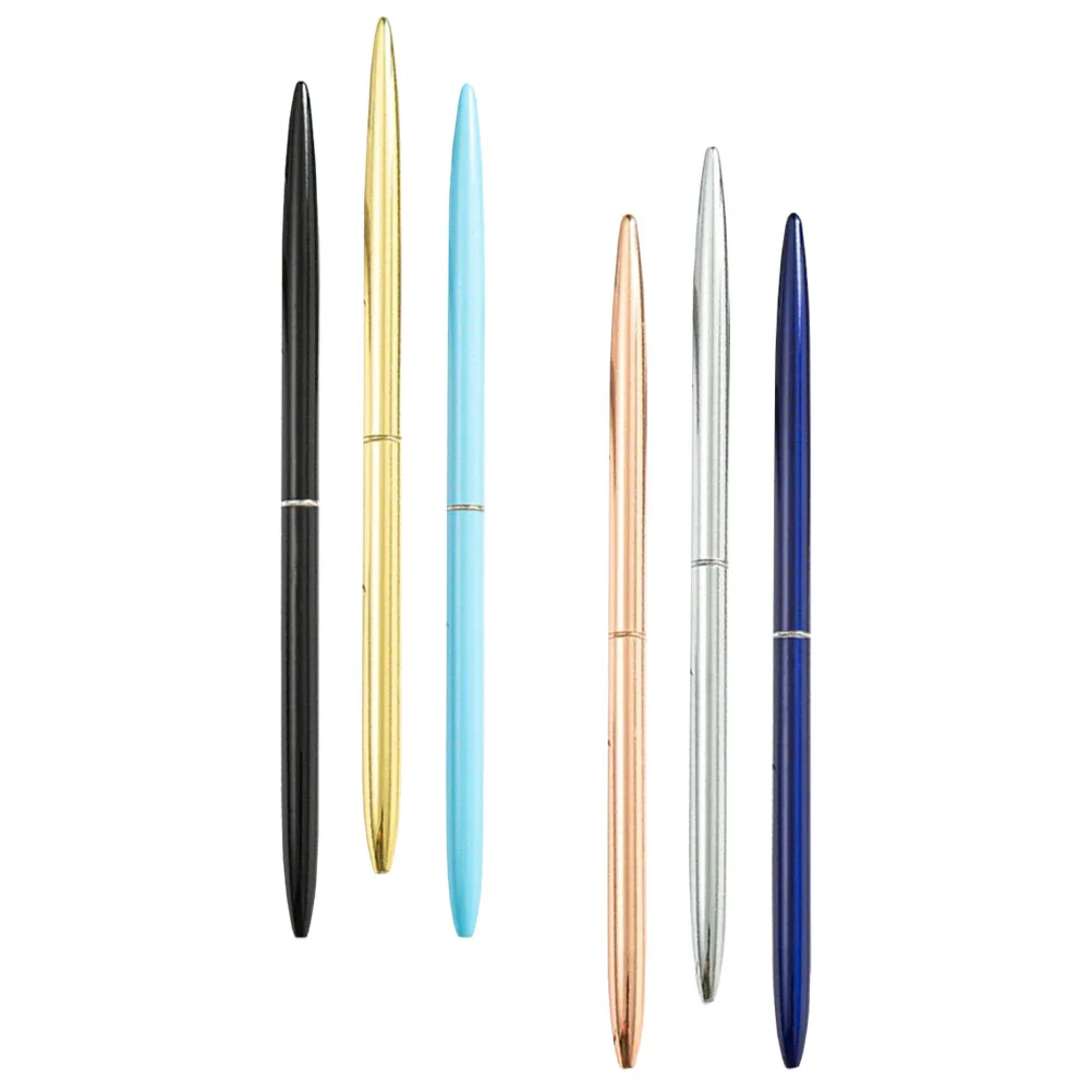 

6 Pcs Ballpoint Pens for Bank Writing Metal Business Signing Multi-function Office