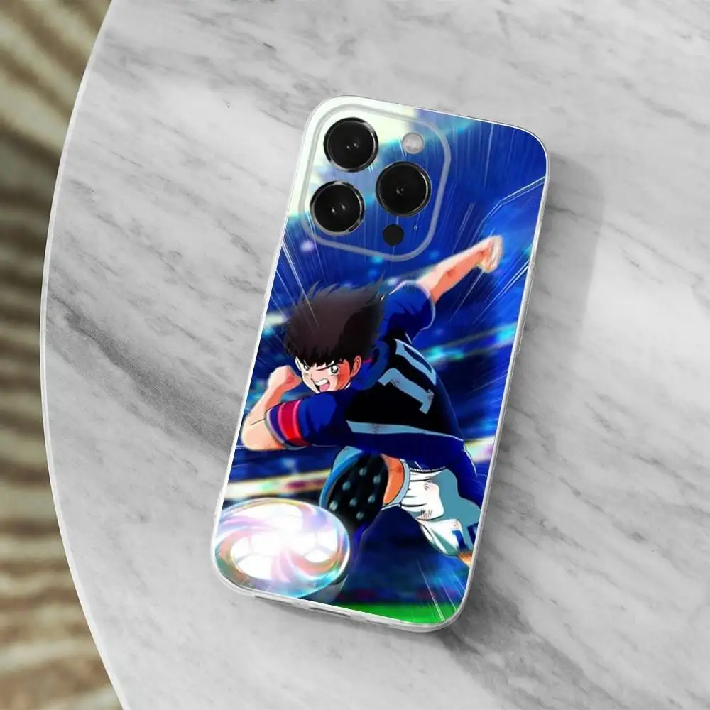 Anime C-Captain T-Tsubasa Transparent Soft Phone Case