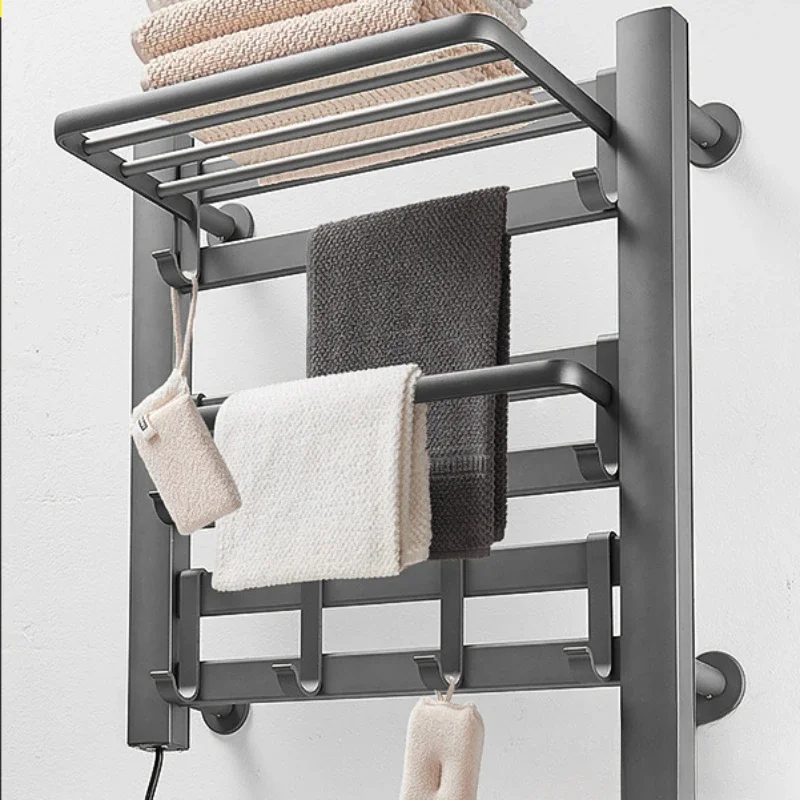 Intelligent Electric Towel Warmer, Bathroom Disinfection and Home Heating, Drying Cloth Organizer, Modern and Efficient
