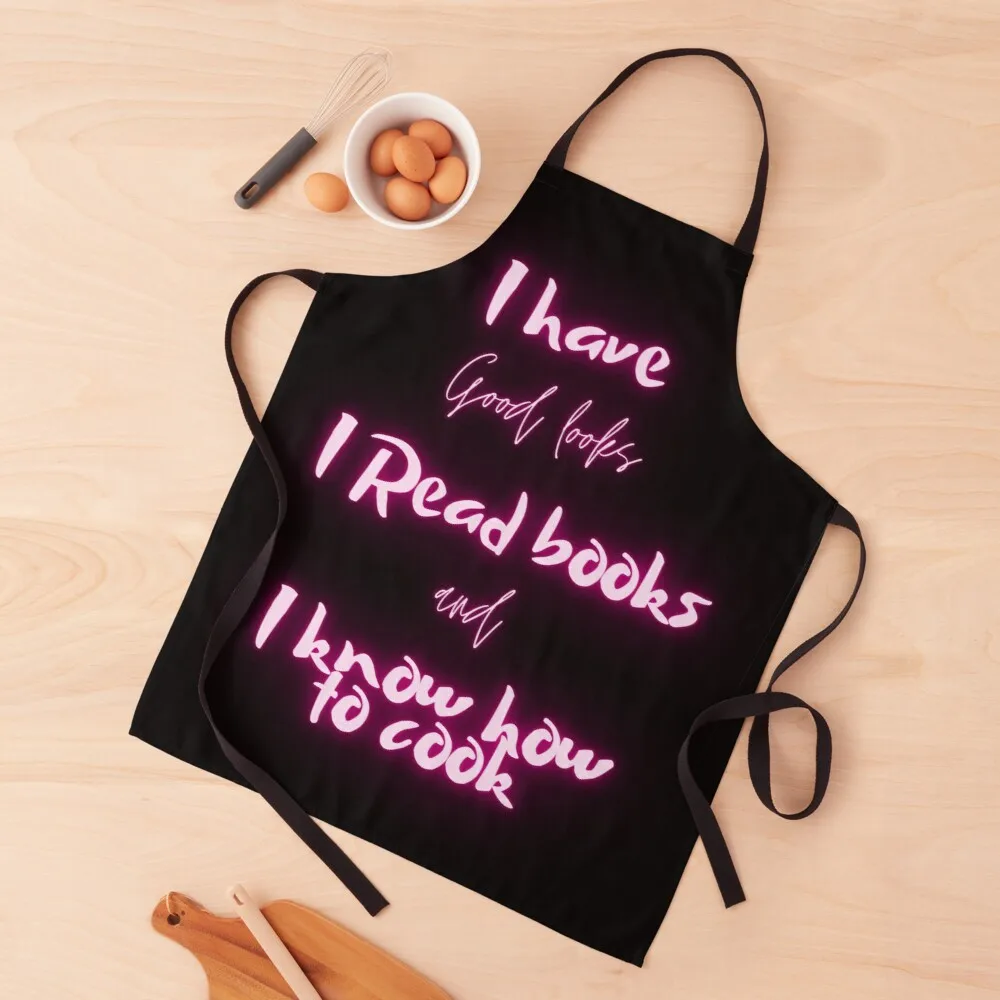 

She reads books Apron dress apron Things for kitchen