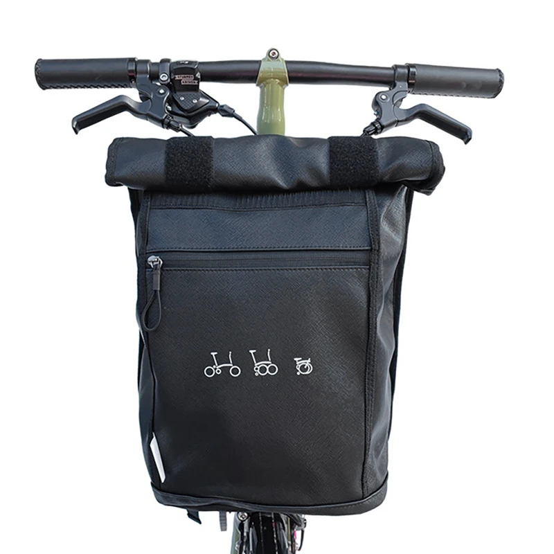 

2X Bicycle Front Bag Backpack With Stand Holder For Brompton 3SIXTY Folding Bicycle Backpack Accessories