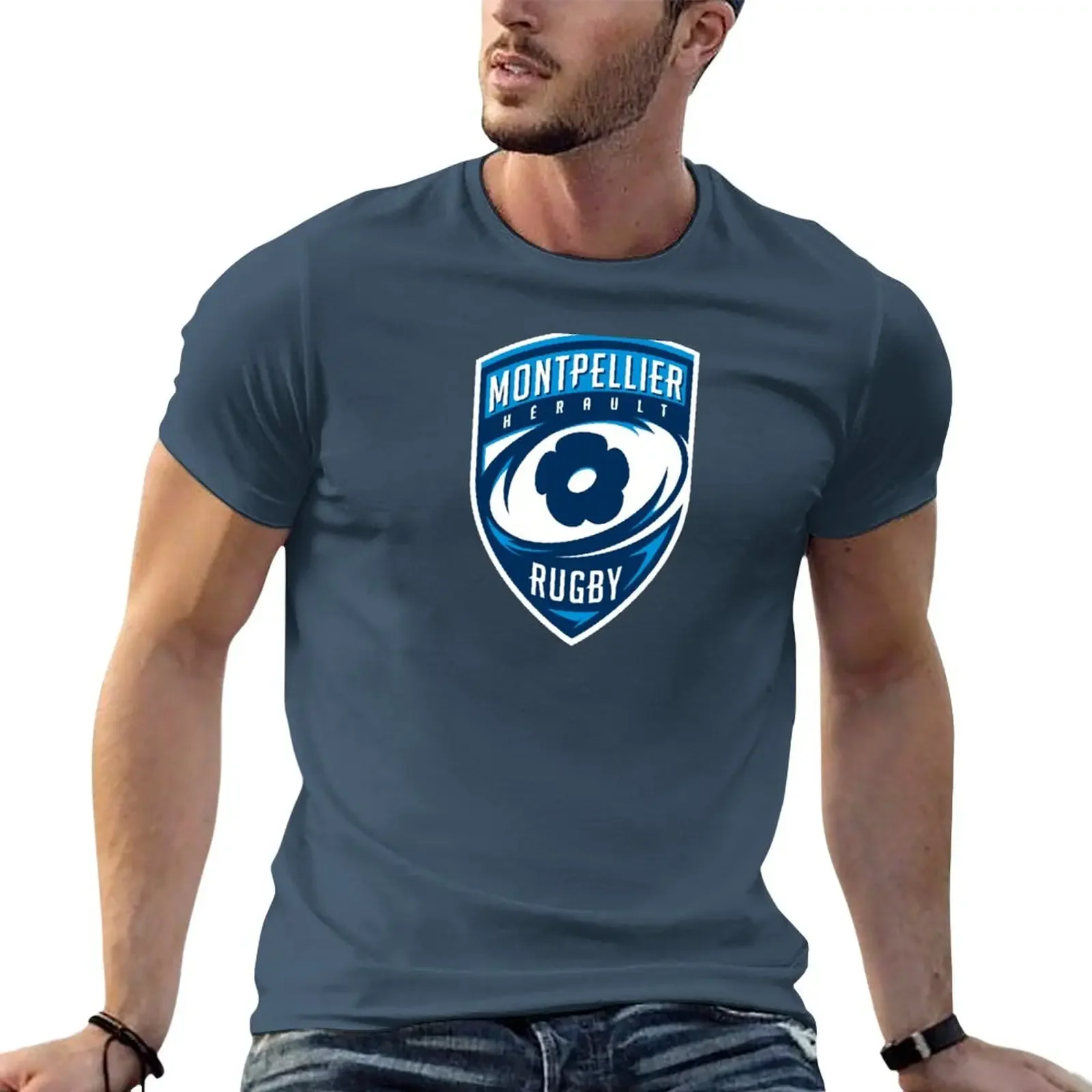 

Montpellier Hérault Rugby T-Shirt graphics funnys plain black t shirts men