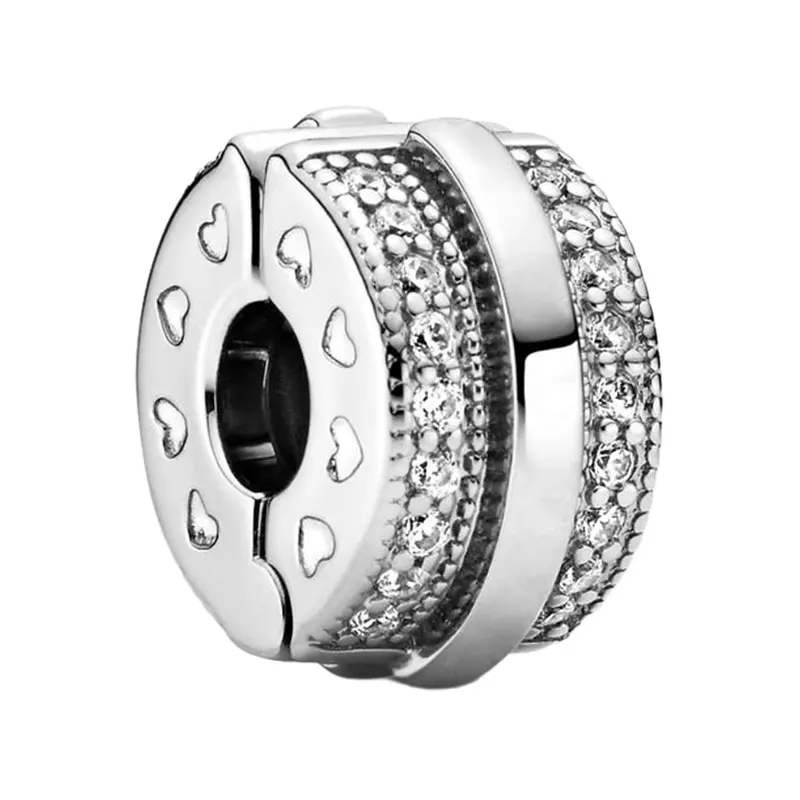 

Женские бусины-шармы из серебра 925 пробы с фианитами