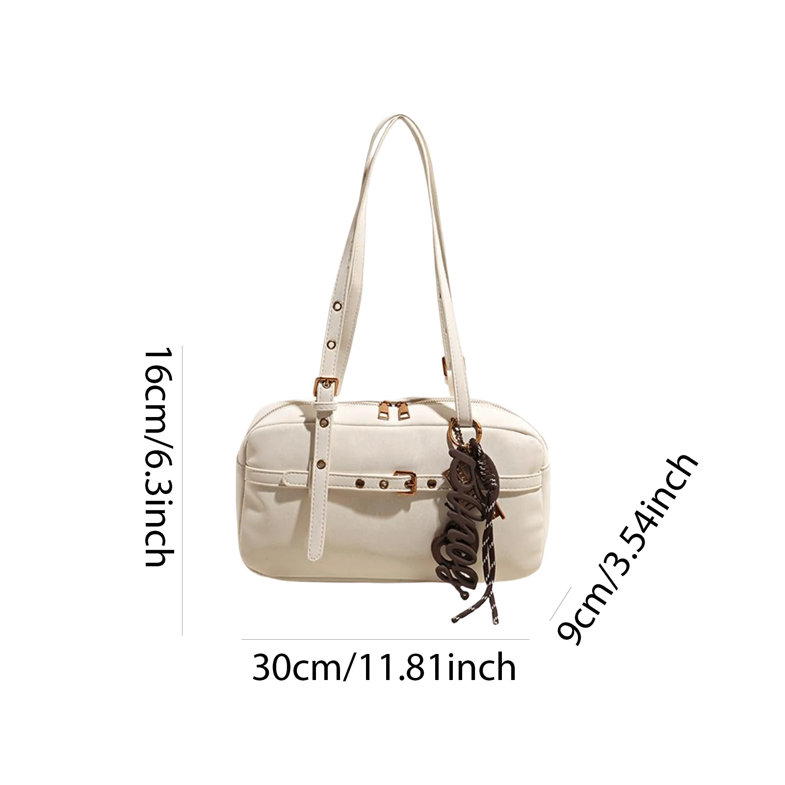 PU Leather Shoulder Bag with Adjustable Strap Underarm Bag Large Tote Bag for Women Work Shopping Travel