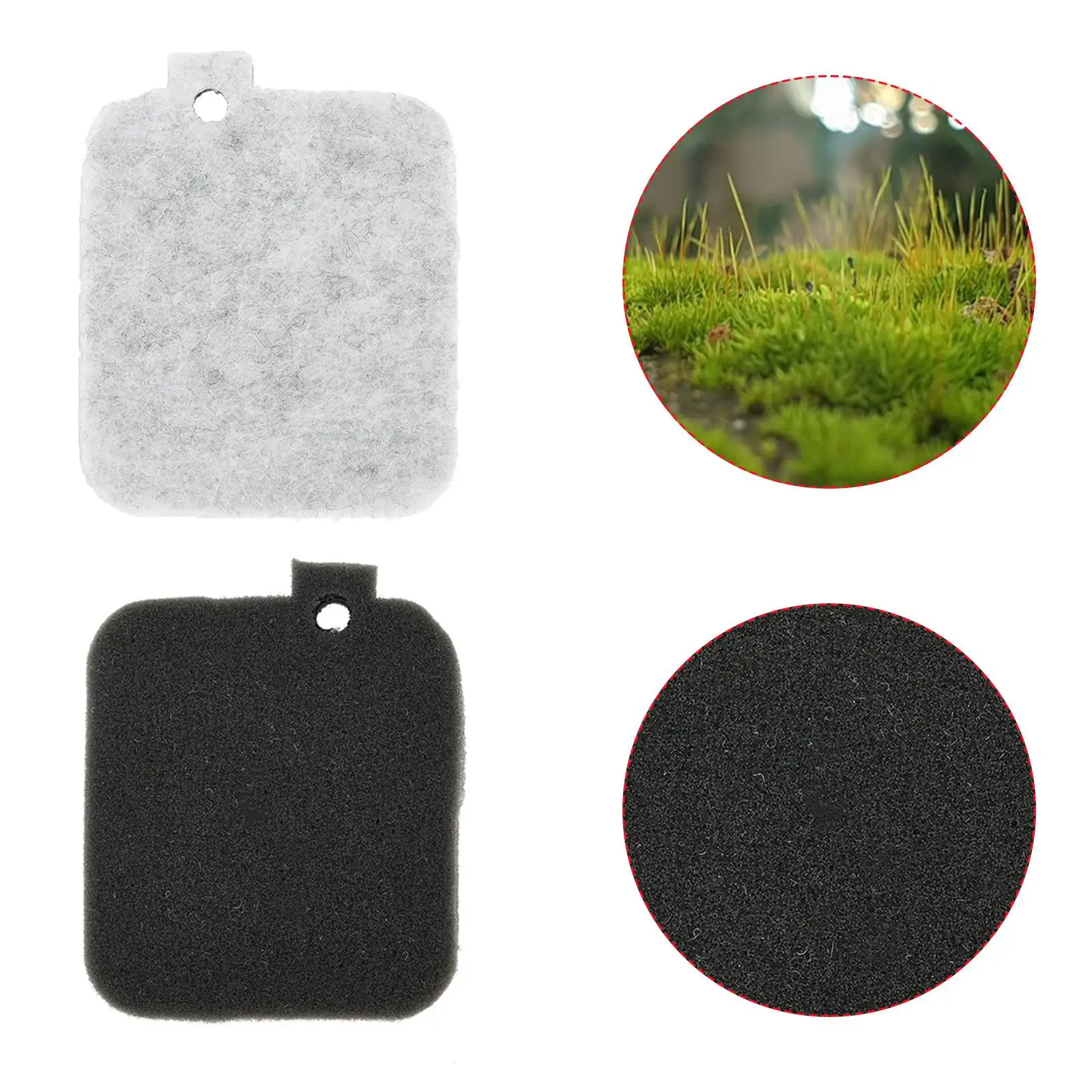 

Blower Part Air Filter 6pcs Grey Leaf Blowers Replacement Round Square #4229 120 1800 Fit For Stihl BG45 BG46 BG55