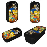 The S-Simpsoned Pencil Case Fun Pen Bag for Student Large Storage Students School Zipper Pencil Box 2