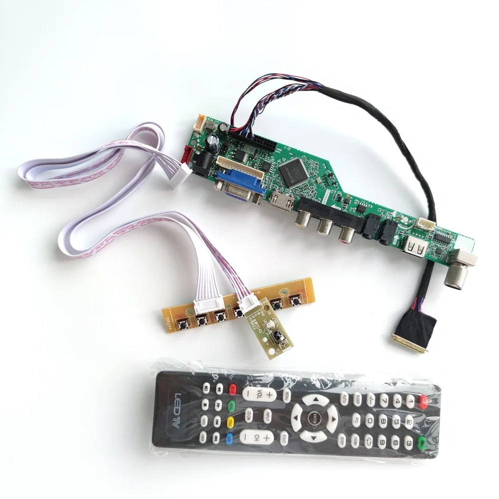 

HDMI-совместимая плата пульта дистанционного управления USB AV VGA LCD TV для LP101WSA-TLA1/TLA2/TLB1/TLB2/TLN1/TLP1 1024x600 10,1 "40pin экран