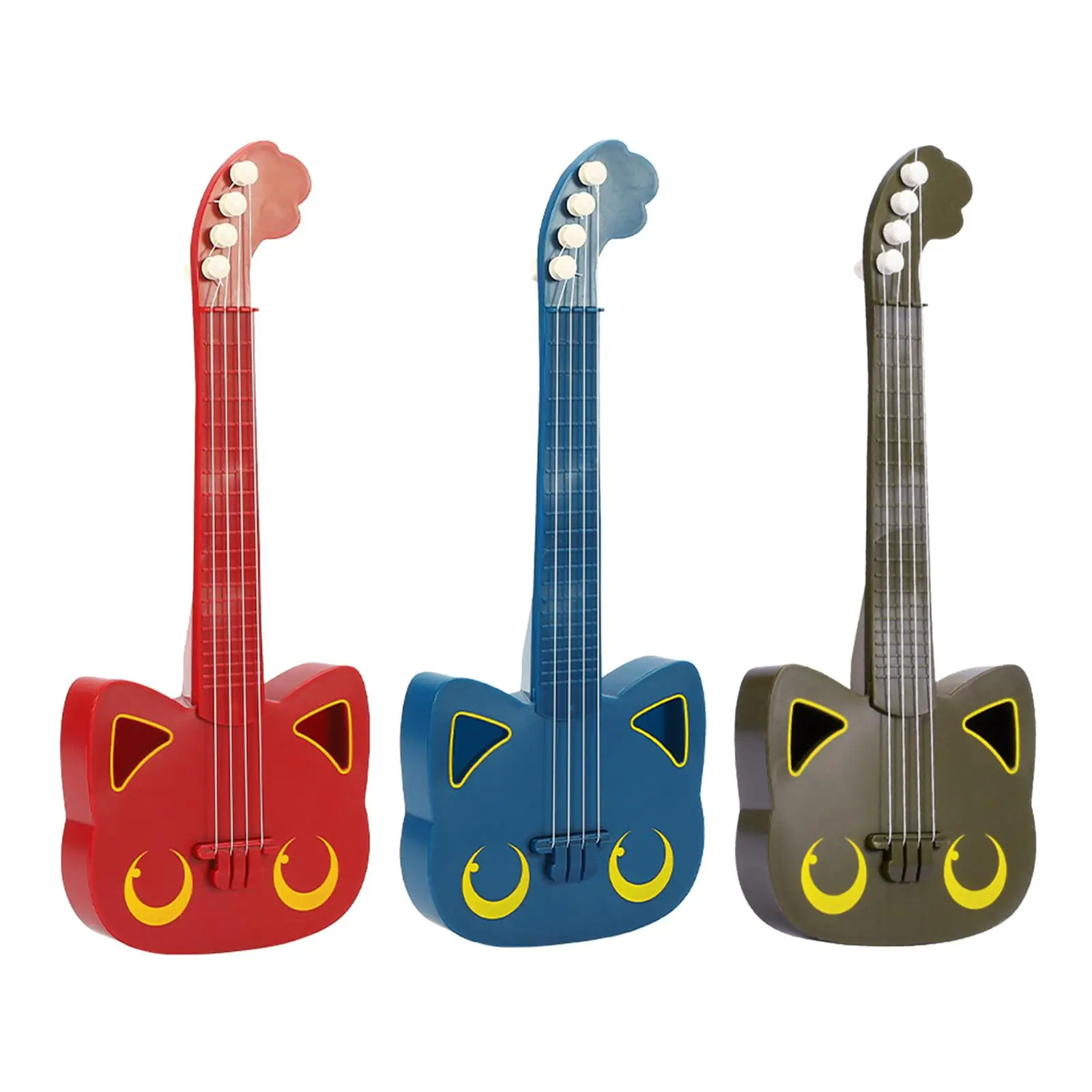 

Детское укулеле с мультяшным котом, детский мини-инструмент для гитары, обучающие игрушки для детей, дошкольные ранние детские игрушки