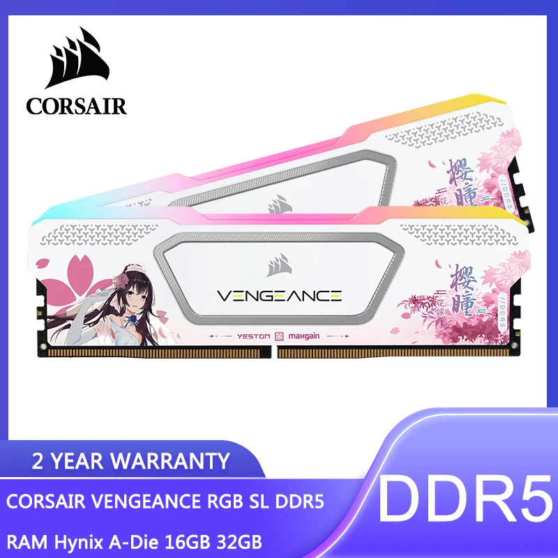CORSAIR VENGEANCE RGB SL DDR5 RAM Hynix A-DIE 16GB 32GB