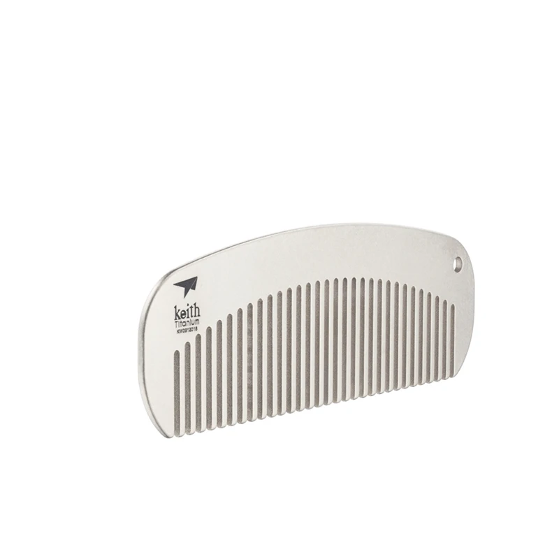 Keith Outdoor EDC Gadgets Titanium Travel Comb Anti-static Durable Hair Comb Men Hair Comb Clip for Men's Style Ti1731 4