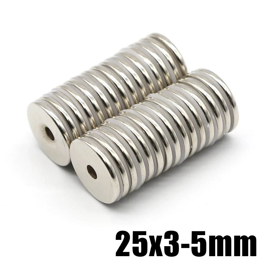 25x3-5mm Iman Kühlschrankmagnete mit Löchern, DIY, Büro, Whiteboard, Werkstatt