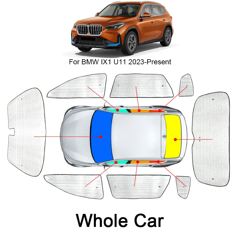 Auto voorruit zonnescherm, voor BMW X1 (U11) 2022 2023 2024 voorruit zonnescherm anti-uv voorruit zonneschermen zomer zonneklep bescherming