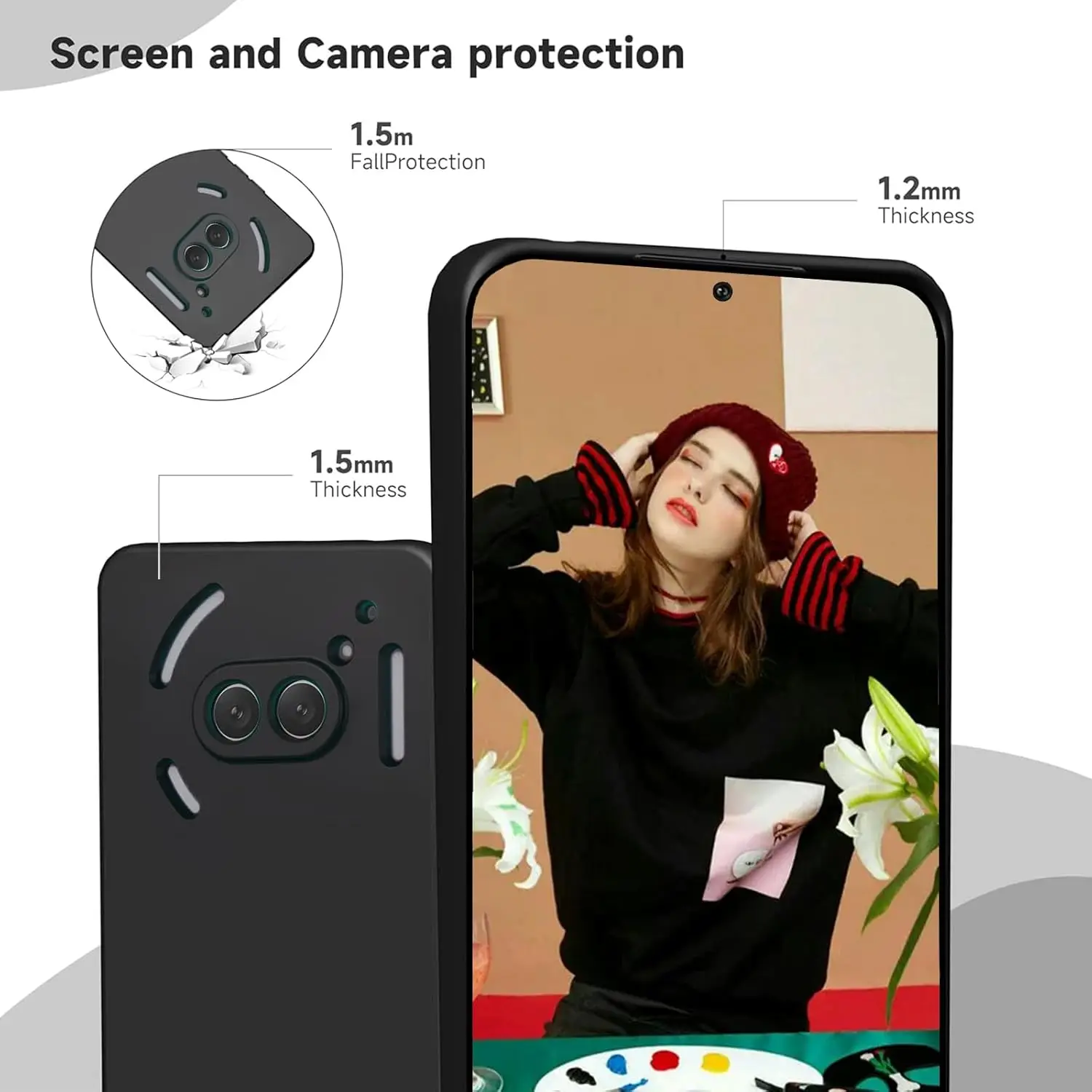 Liquid Silicone TPU Protective Phone Case – Flexible Bumper Cover