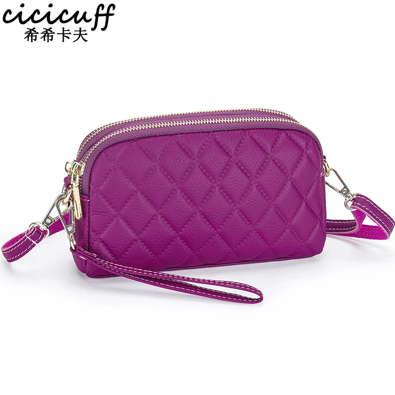 

Embossed Quilted Double Compartment Multiple Pocket Crossbody Bag for Women and Teen Girls Stylish Shoulder Purse with Wristband
